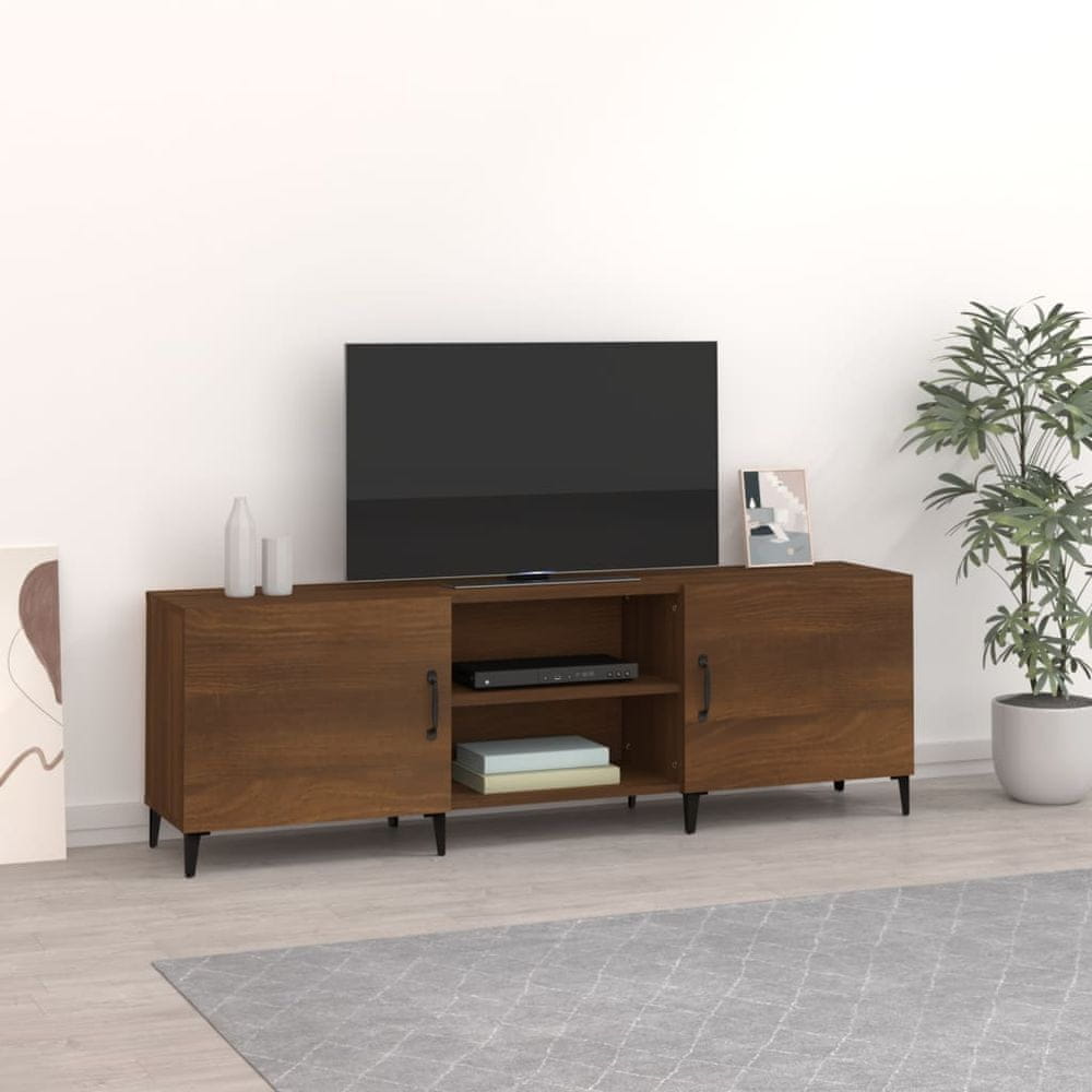 Vidaxl TV skrinka hnedý dub 150x30x50 cm spracované drevo